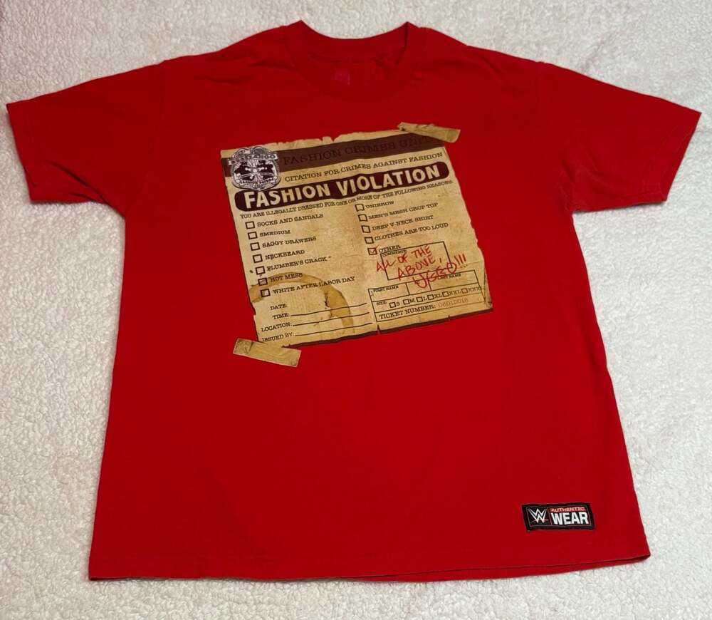 WWE Breezango Fashion Police Fashion Violation Ticket T-Shirt